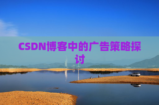 CSDN博客中的广告策略探讨